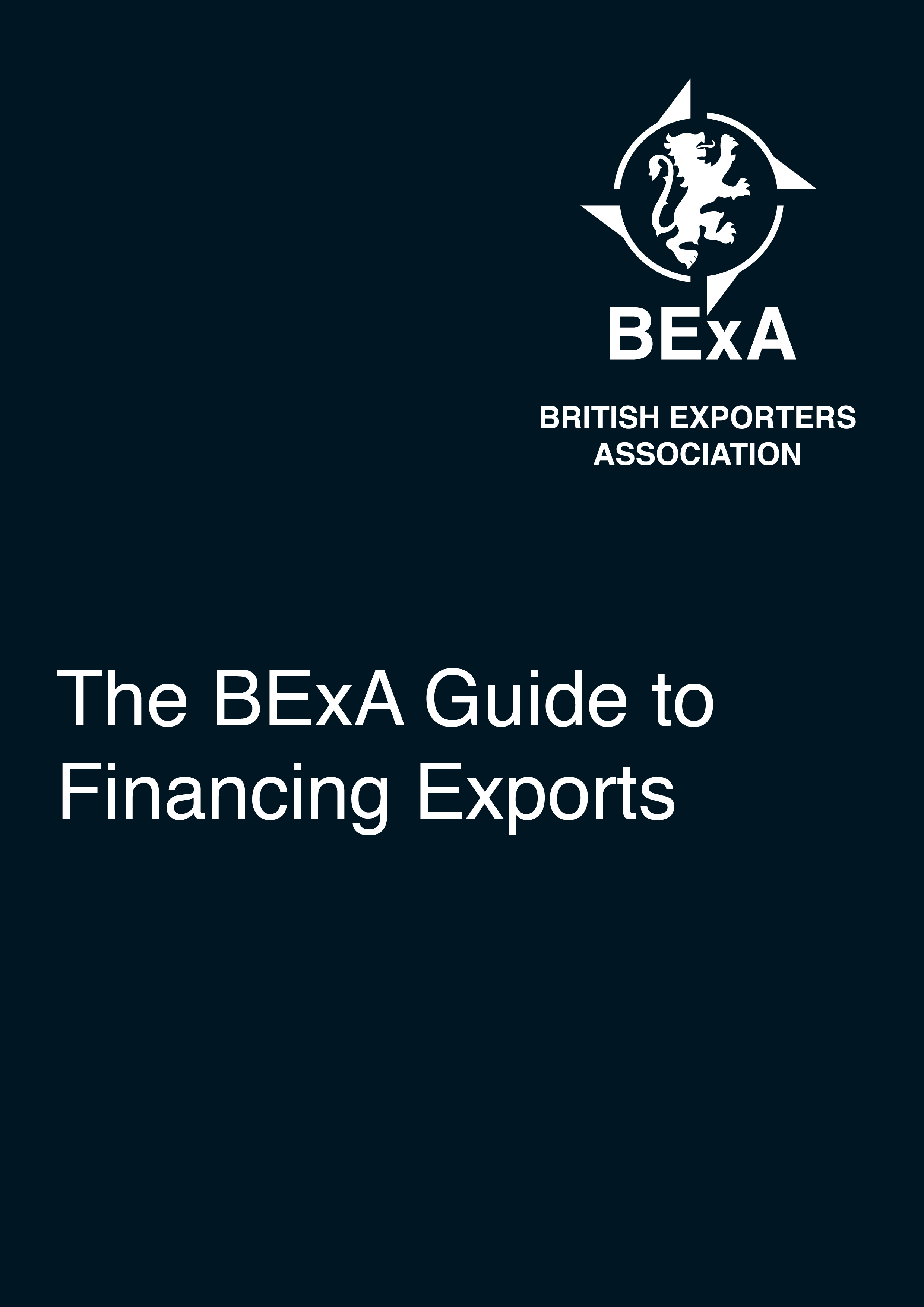 BExA Guide to Financing Exports front cover