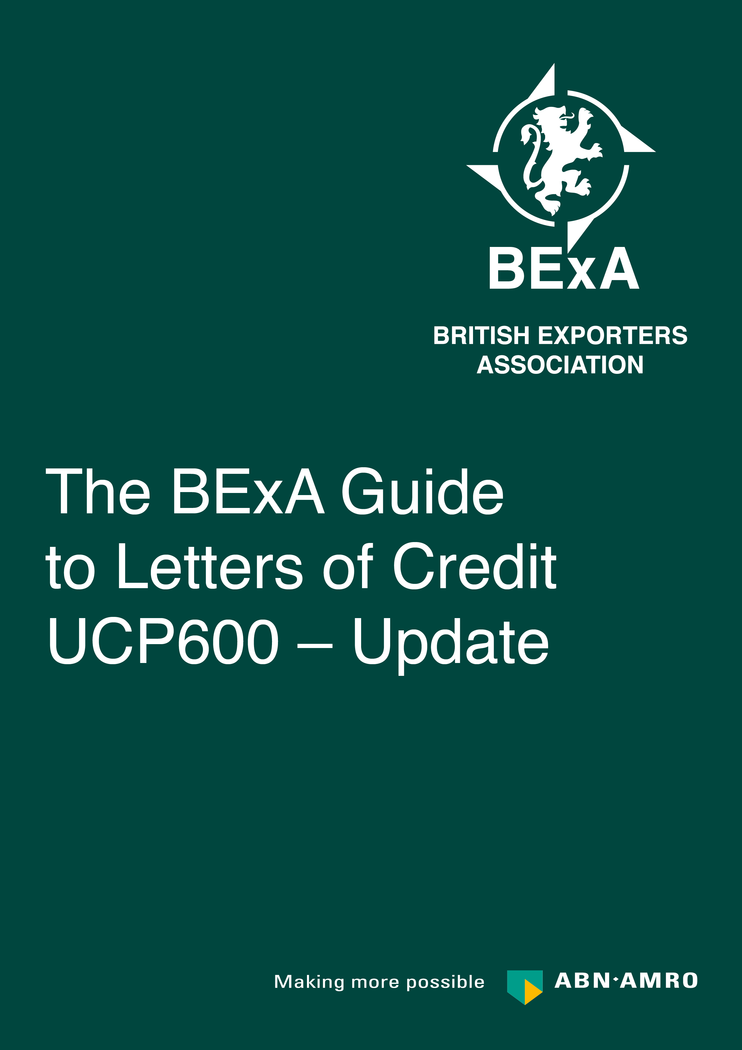 BExA Guide to Letters of Credit front cover